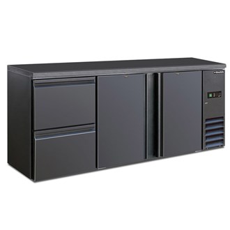 frigo bibite sottobanco sportelli e cassettiera BB322SD