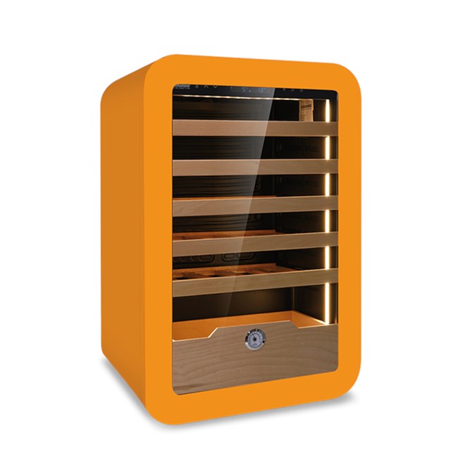Cantina frigo vini ventilata VINARIUS 121 Lt +2°C/+20°C arancione