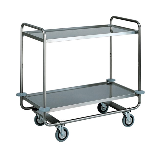 Carrello professionale di servizio inox 110x60x100h