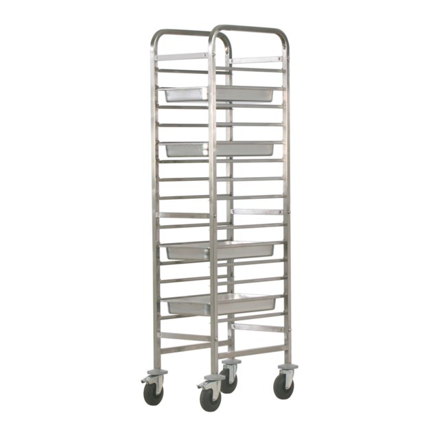 Carrello portateglie inox rinforzato 45,5x62x177h