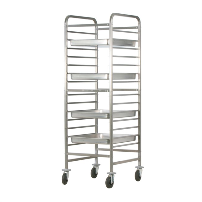 Carrello portateglie rinforzato inox 65,5x72x181h