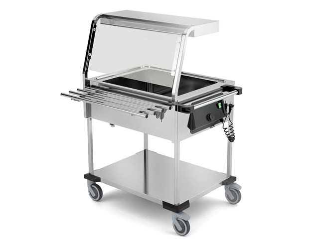 Carrello termico bagnomaria inox