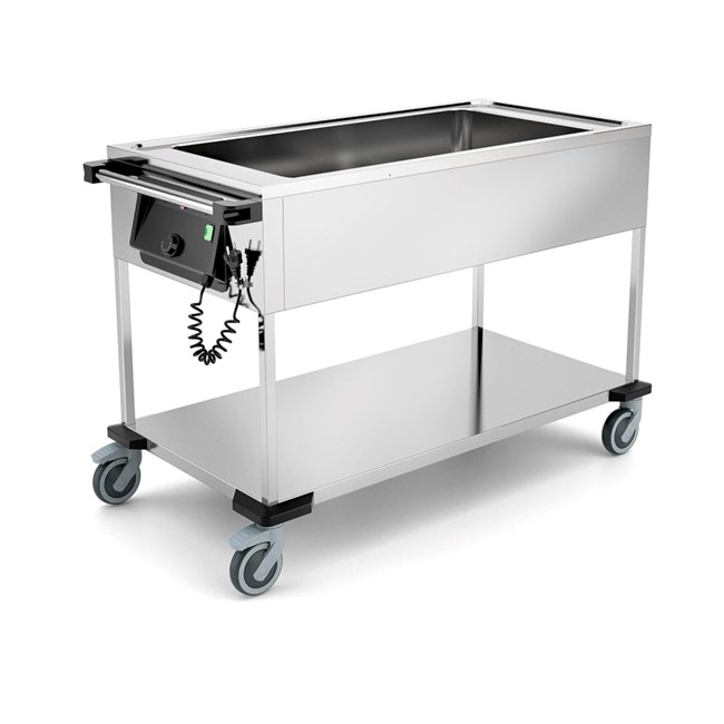 Carrello termico inox 