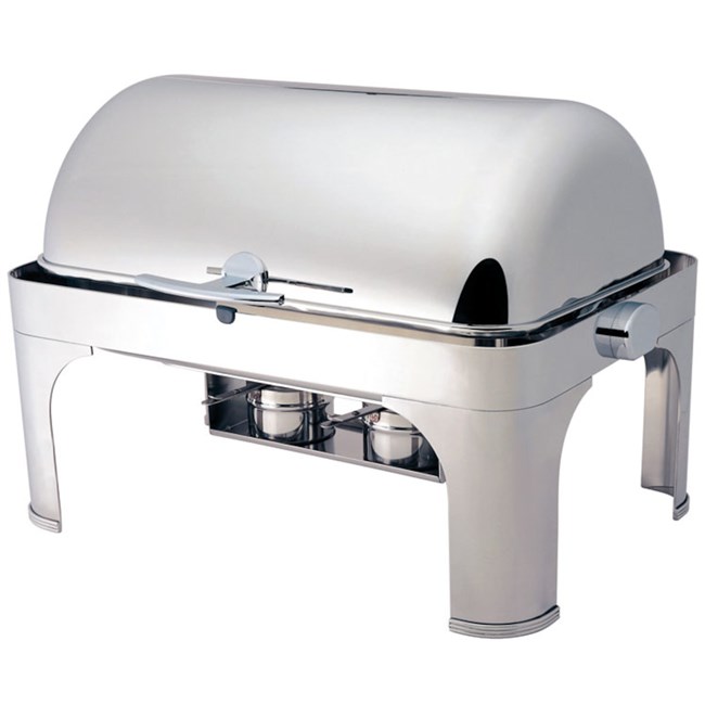 Chafing dish inox coperchio roll top