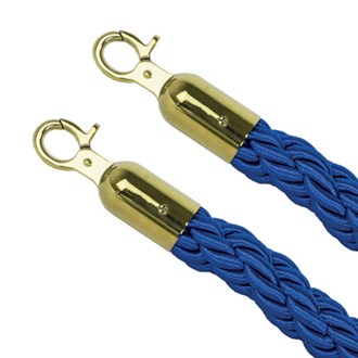 Cordone separacode blu con ganci dorati