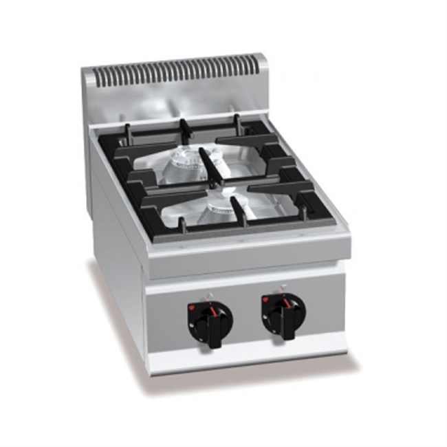 Cucina a gas 2 fuochi 10,2kW