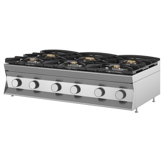 Cucina gas 4 fuochi da banco 40,8 Kw