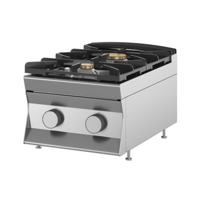 Cucina  gas 2 fuochi da banco 8,4 Kw