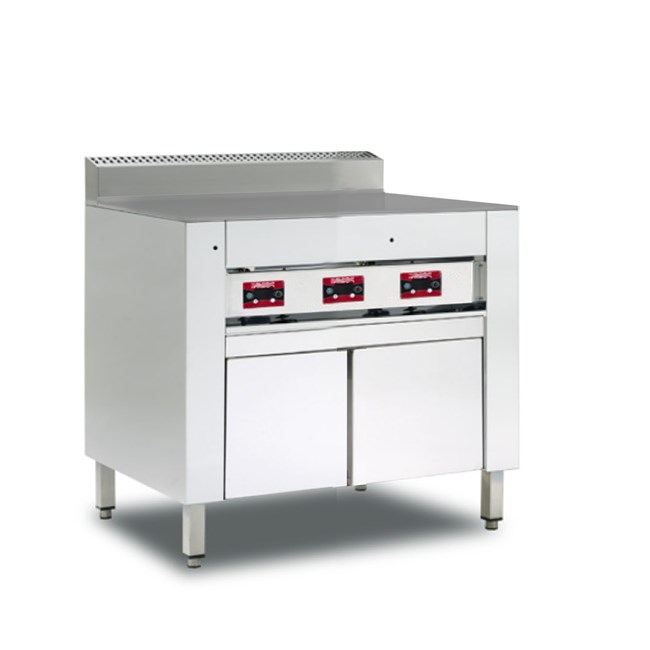 Cuocipiadina elettrico armadiato inox piastra inox