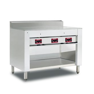 Cuocipiadina elettrico su trespolo inox piastra inox