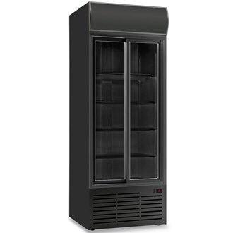 Frigo bibite porta scorrevole cassonetto luminoso CL90TCSL nero