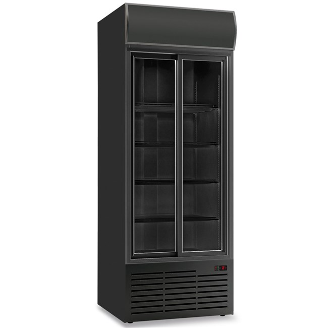 Frigo bibite porta scorrevole cassonetto luminoso CL90TCSL nero