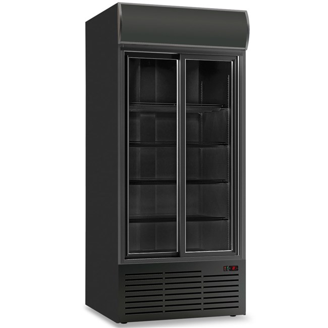 Vetrina frigo bibite CL113TCSL BLACK scorrevoli nero