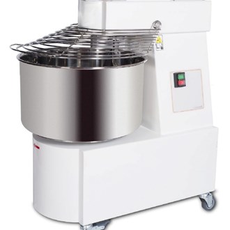 Impastatrice a spirale testa fissa 48 lt 43 kg monofase su ruote