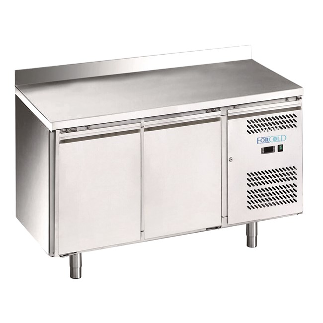 Tavolo refrigerato inox economico 2-porte forcold M-GN2200TN-FC