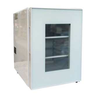 Minibar bianco con porta a vetro 30 litri