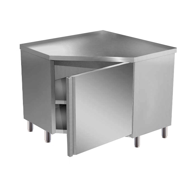 Tavolo Inox angolo Armadiato porta battente