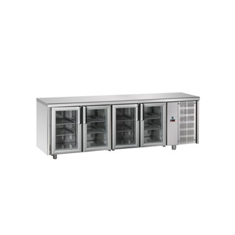 Tavolo refrigerato TN 4 porte in vetro M