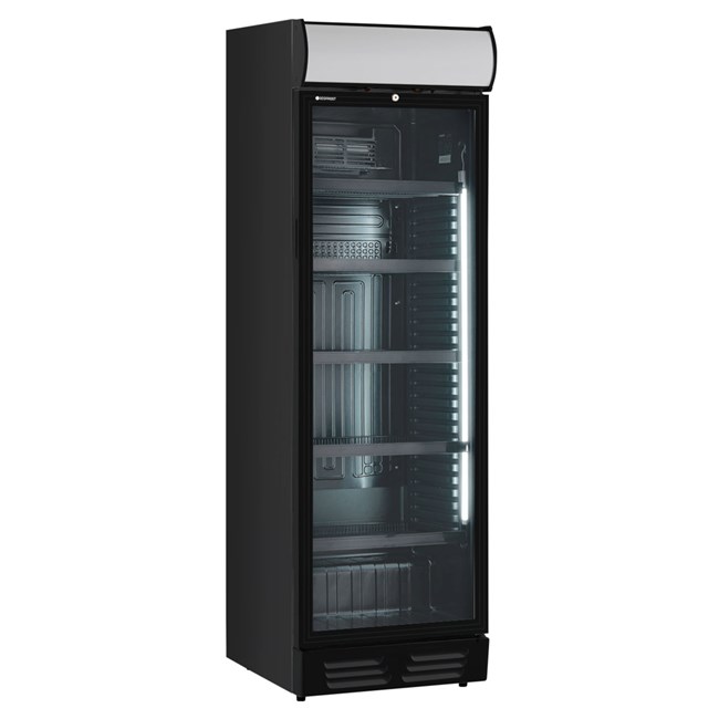 Frigo vetrina bibite 390 Lt statica nero