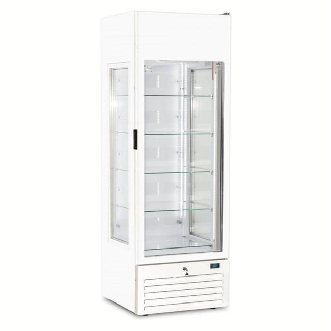 Vetrina frigo gelateria glamour tower 441 Lt bianco