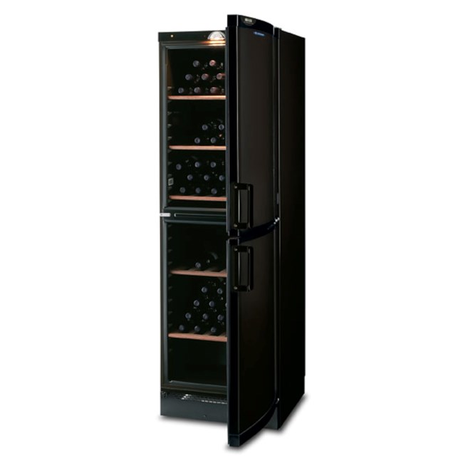 Cantinetta vino refrigerata nero verticale CVKS 680 BLACK